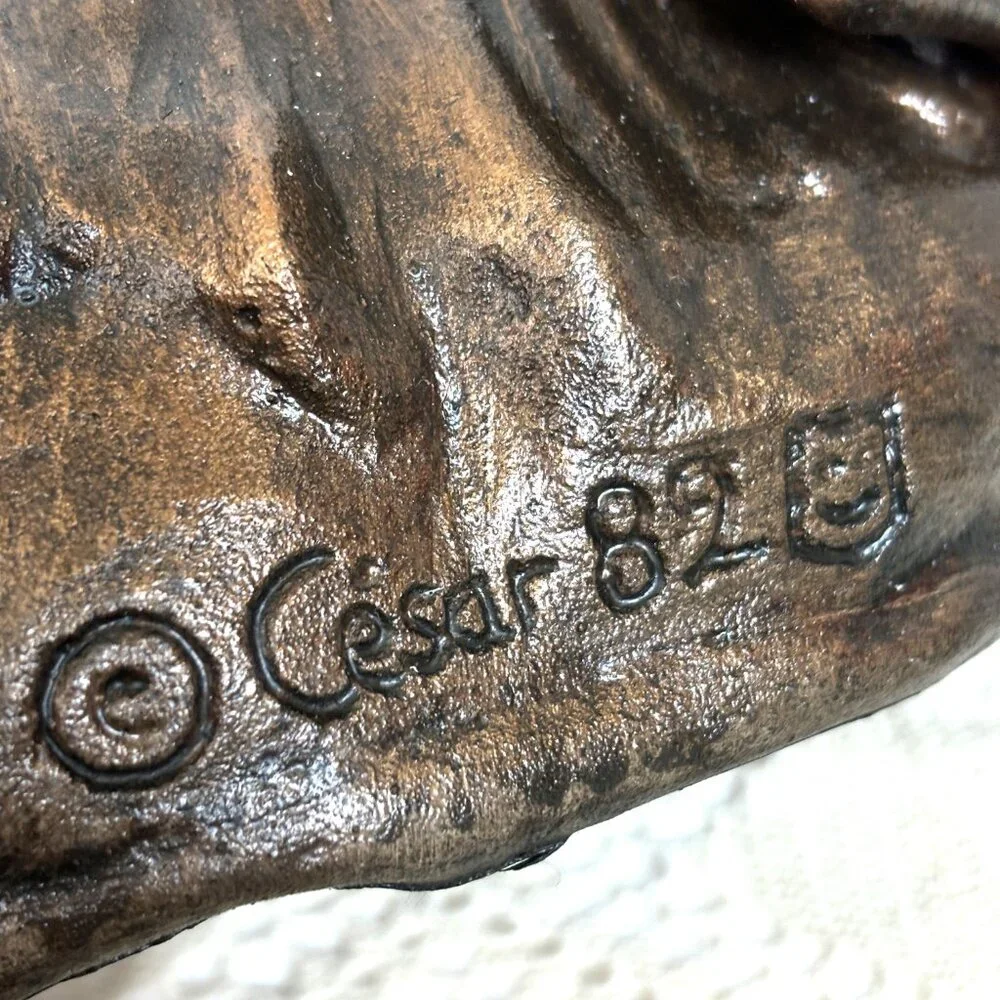 Cesar’ Vintage ’82 Collectible Bronze Latex Devil Half Mask